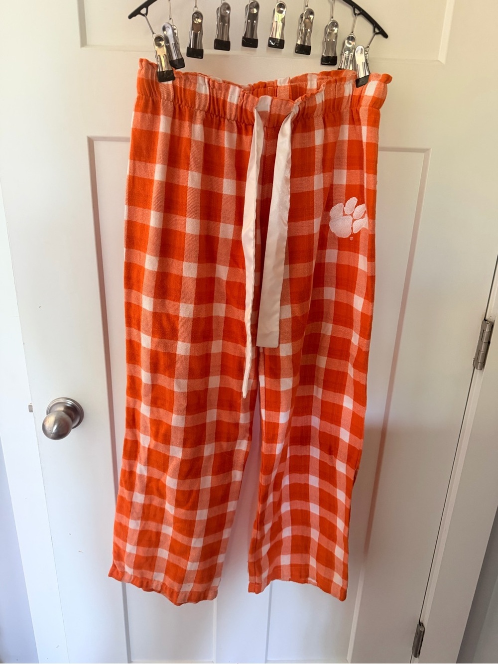 Concepts Sport Clemson Tigers Plaid Pajama Pants Medium Orange Lounge Sleepwear